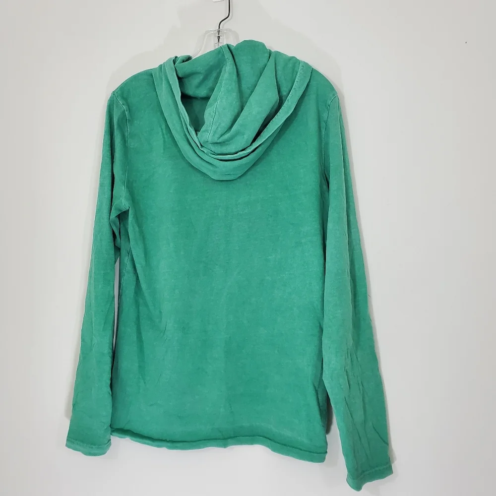 Polo Ralph Lauren 100% Cotton Green Pullover Hoodie, Size Small